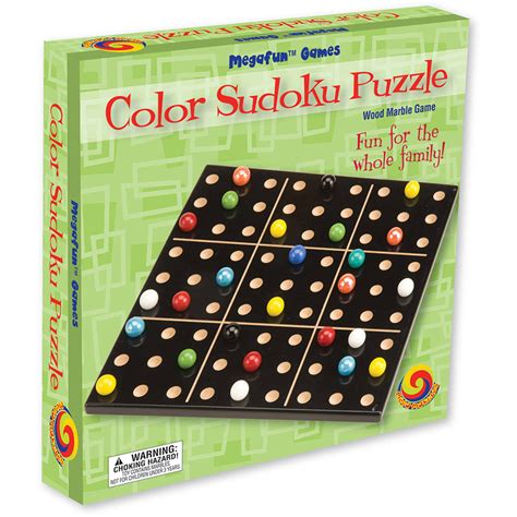 Color Sudoku Puzzle Wood Marble Game