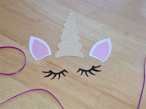 Cut out the ears and use some fabric makers or sharpie to draw the inside of it. Pin on Unicorn Birthday Party