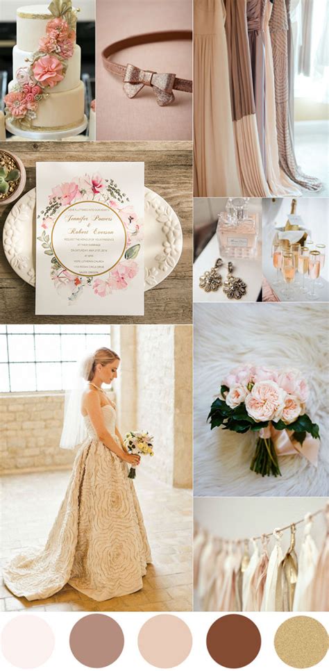 Blush And Gold Color Palette