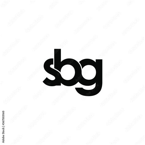 Sbg Letter Original Monogram Logo Design Stock Vektorgrafik Adobe Stock