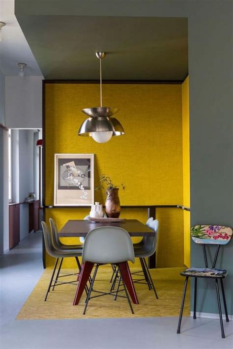 Cozy Harmony Interior Color Combinations Design Yellow Interior House
