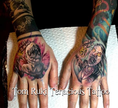 Tom Ruki Tenacious Tattoo — Call Of Duty Zombie Tattoo Both Hands In