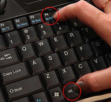 Сочетание клавиш для перезагрузки компьютера Windows 7