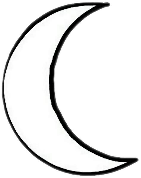 Report Abuse Crescent Moon Outline Tattoo Clipart Full Size Clipart