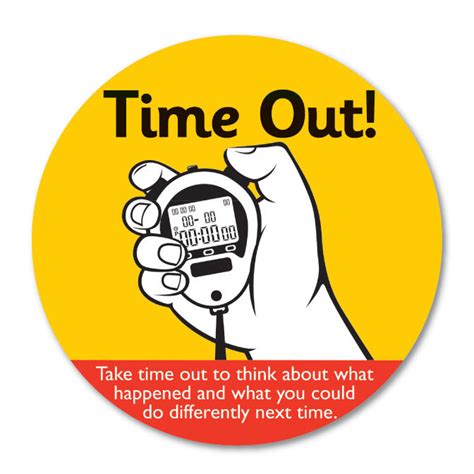 Time Out Wall Sign