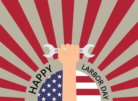 Happy Labor Day Holiday Banner Template Background 614746 Vector Art At