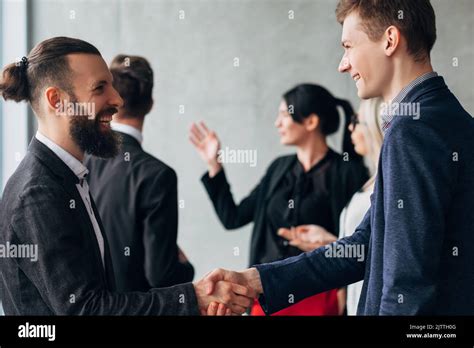 Corporate Culture Business Etiquette Handshake Stock Photo Alamy