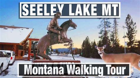 Seeley Lake Montana Tourist Town In Winter City Walks Virtual Travel