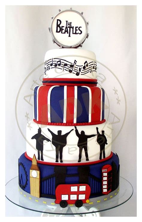 Bolos Diversos Beatles Birthday Cake Beatles Birthday Beatles Cake