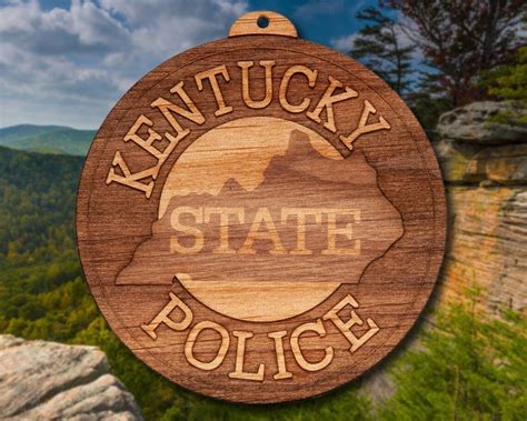 Kentucky State Police Badge Or Shoulder Patch Ornament Etsy