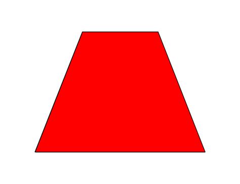 2d Shape Red Trapezoid Clip Art Free Image Download