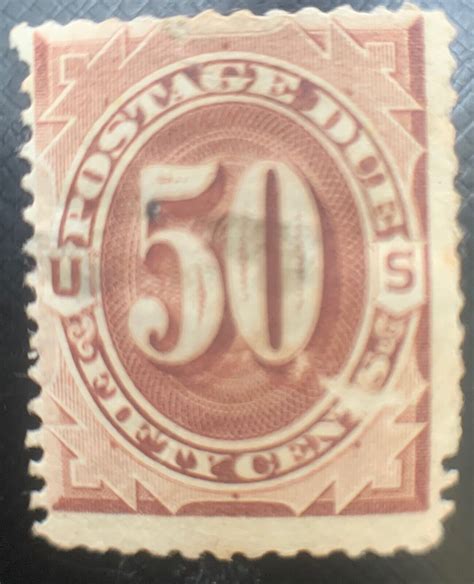 1884 50 Cent Postage Due Us Stamp J21 Mhh Thins Ebay