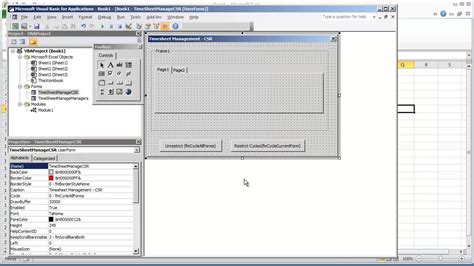 VBA Programming For Excel V UserForm GUI Changing The