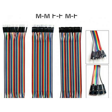 Cm Dupont Wire Color Jumper Cable Mm Pcs Female To Female Pcs Female To Male And Pcs