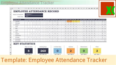 Employee Attendance Tracker Excel Template 2019 Tutor