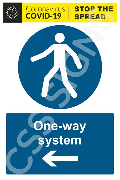One Way System Left Sign Order Direct Online Css Signs