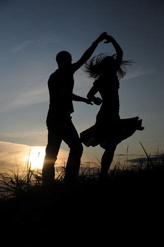 Couple Slow Dancing Silhouette