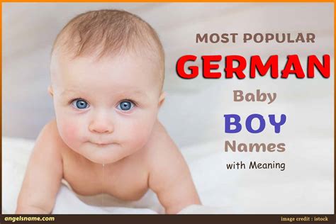 Most Popular German Baby Boy Names With Meaning