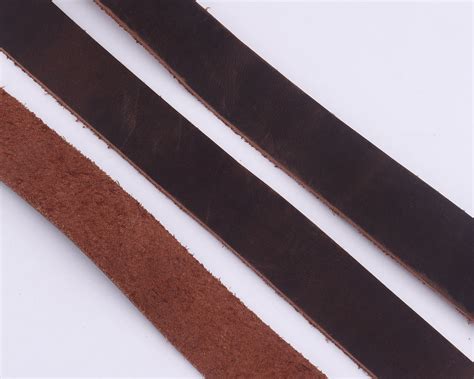Dark Brown Leather Purse Strapsleather Beltitalian Natural Etsy