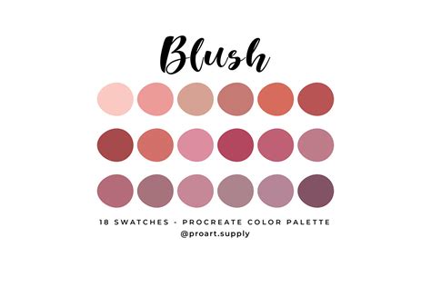 Blush Procreate Color Palette Graphic By Digitalartsupply0 · Creative