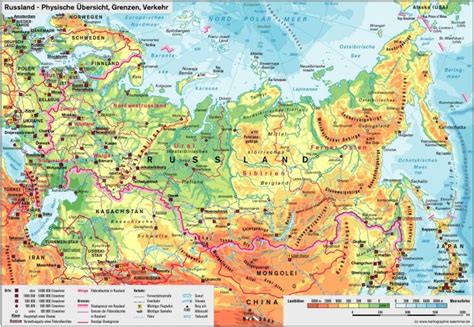 Ein viertel seiner fläche liegt in europa, drei viertel in auf der topografischen karte oben (das ist die mit den landschaften) kannst du die grünen ebenen und die gebirge sehen. Gebirge Russland Karte | filmgroephetaccent