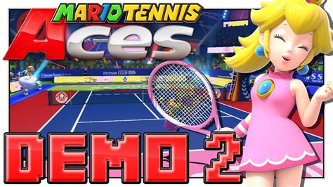 Mario Tennis Aces Demo On My Skill Level Part Youtube