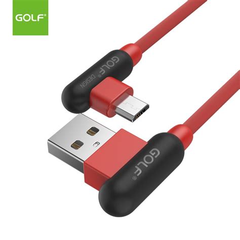 Golf 24a Right Angle Fast Charging Usb Data Sync Charger Cable For