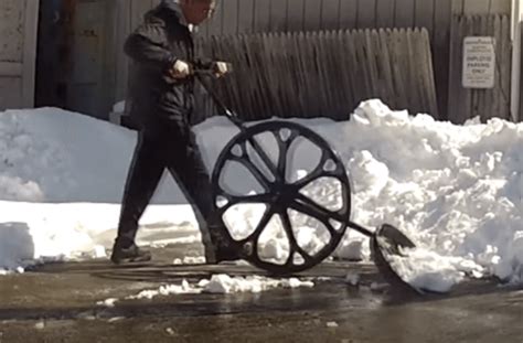 Sno Wovel Shoveling Device Aims To Ease Back Pain And Save Time