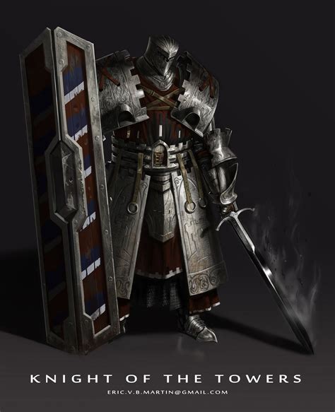 Knight Eric Martin Heavy Knight Fantasy Character Design Fantasy