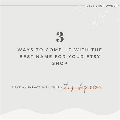 How To Name Your Etsy Shop