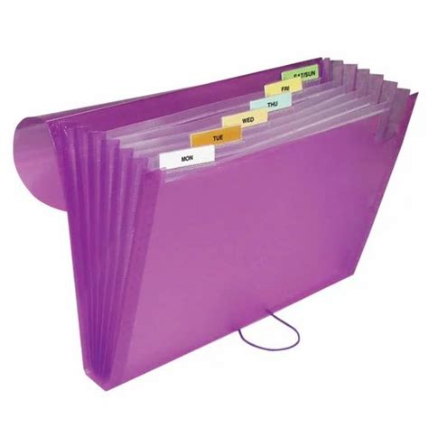 Purple Plain Multi Pocket File Folder Paper Size A4 At Rs 180 In Rajkot