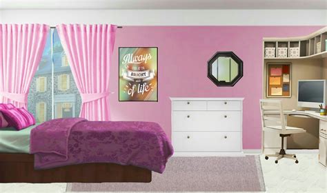 Int Pink Girls Bedroom Night Episode Life