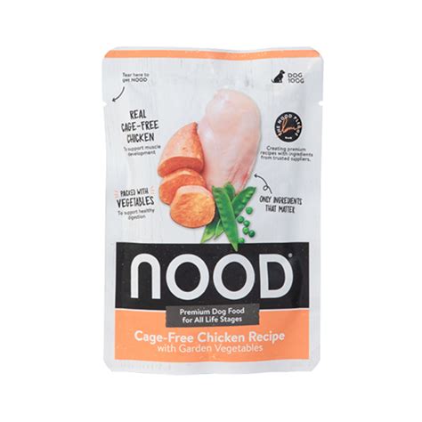 As a result, you'll have a plethora of meat options to give. NOOD Cage-Free Chicken Recipe with Garden Vegetables Wet ...