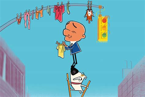 Download Mr Magoo Hanging Clothes Wallpaper