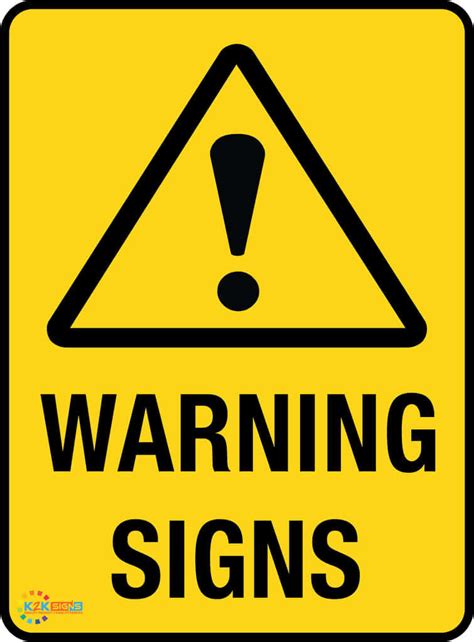 All Warning Signs Hazard Warning Signs Online K2k Signs