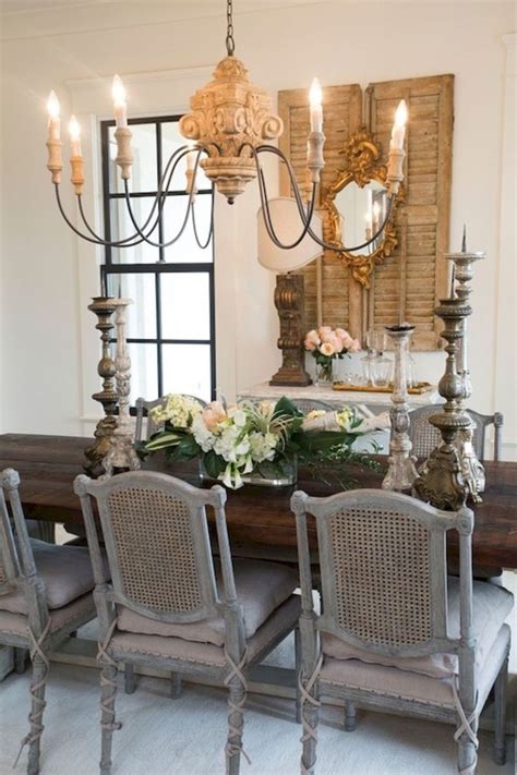 50 Incredible Fancy French Country Dining Room Design Ideas
