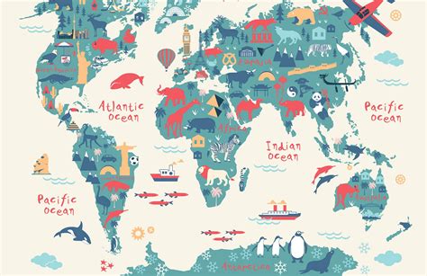 5 Free Blank Interactive Printable World Map For Kids Pdf World Map