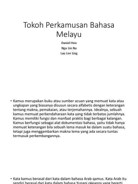 Kamus peribahasa dan simpulan bahasa melayu. Maksud Tokoh Dalam Bahasa Melayu