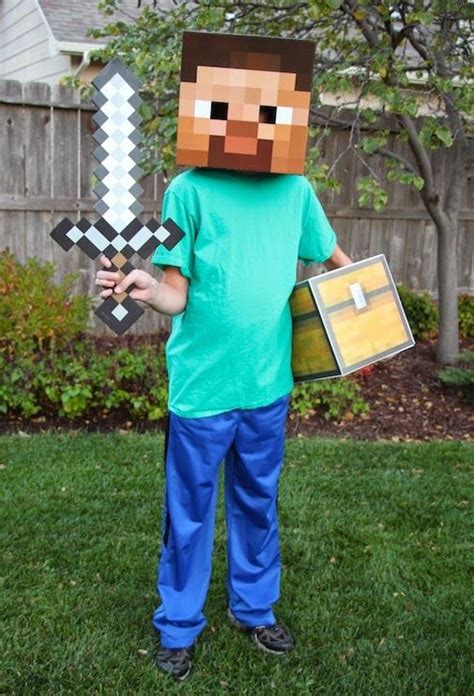 Project Denneler Minecraft Steve Costume Minecraft Halloween Costume