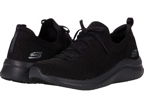 Skechers Ultra Flex 20 Black Tennis Shoes Women Black Work Shoes