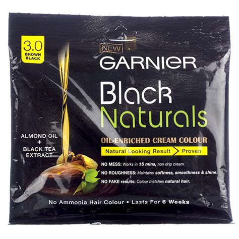 Garnier nutrisse crème permanent hair colour features: Buy Garnier Black Naturals Oil Enriched Cream Hair Colour ...