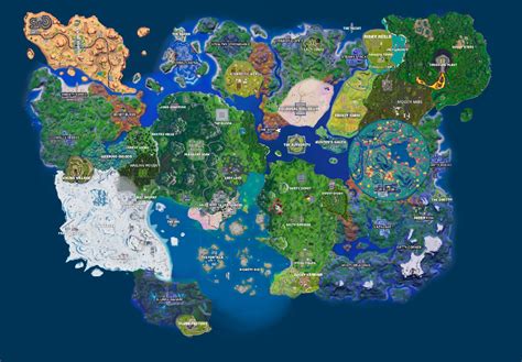 The Ultimate Fortnite Map With Almost All The Pois R Fortnitebr