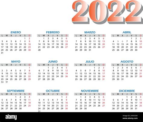 Calendar 2022 Template Blue Orange And Black Colors Monthly Design