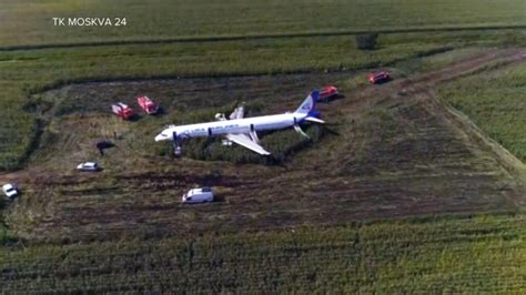 Russian Jet Crash Lands Into Cornfield After Flock Of Birds Hit Both