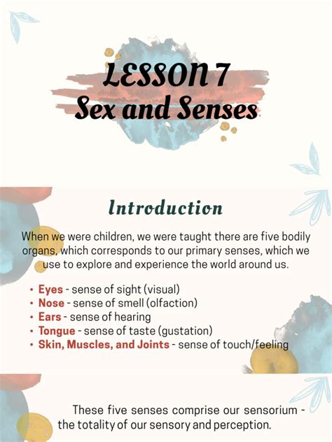 Lesson 7 Sex And Senses Pdf