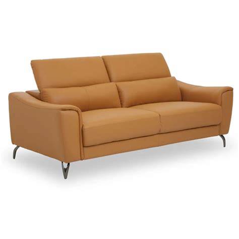 Phoenixville Faux Leather 3 Seater Sofa In Camel Furniture In Fashion