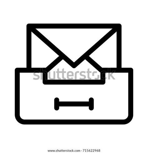 Inbox Icon Stock Vector Royalty Free 715622968 Shutterstock