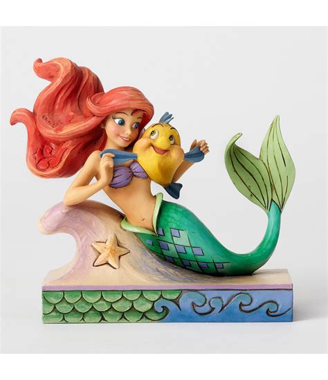 disney traditions collection by jim shore ariel with flounder the little mermaid figurine