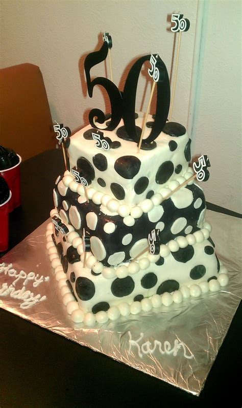 50th Birthday Polka Dot Cake Dot Cakes Polka Dot Cakes Cake