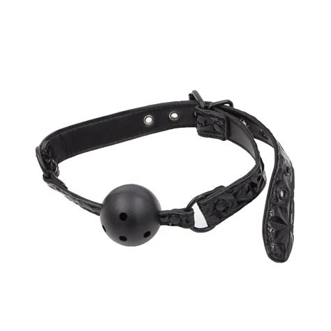 Yema Pu Leather Belt Open Mouth Gag Ball Sex Toys For Women Couples